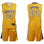 Los Angeles Lakers #24 Bryant Yellow