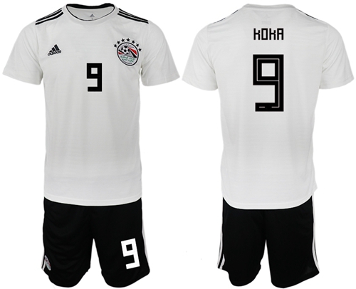Egypt #9 Koka Away Soccer Country Jersey