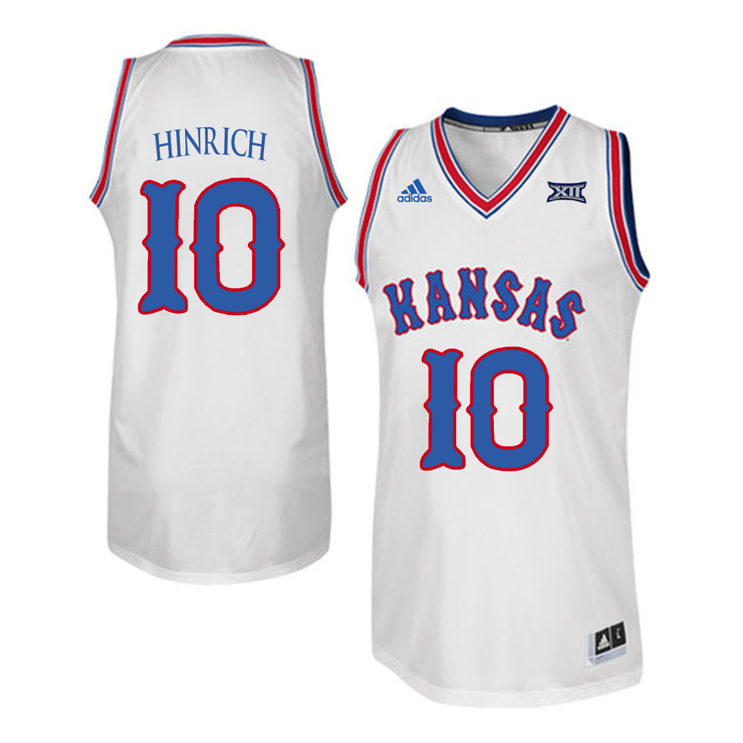 Kansas Jayhawks #10 Kirk Hinrich White Throwback College Basketball Jersey