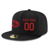 Men's San Francisco 49ers Black Custom On-Field Structured Hat